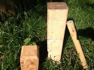 One of the simplest and easiest camping games to take with you: Kubb!
