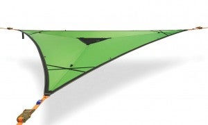 product image of green tentsile hanging tree hammock against white background