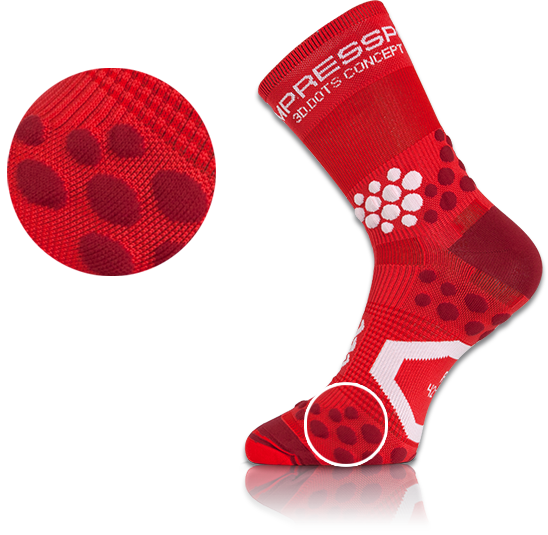 Compressport's 3D.DOTS Technology.