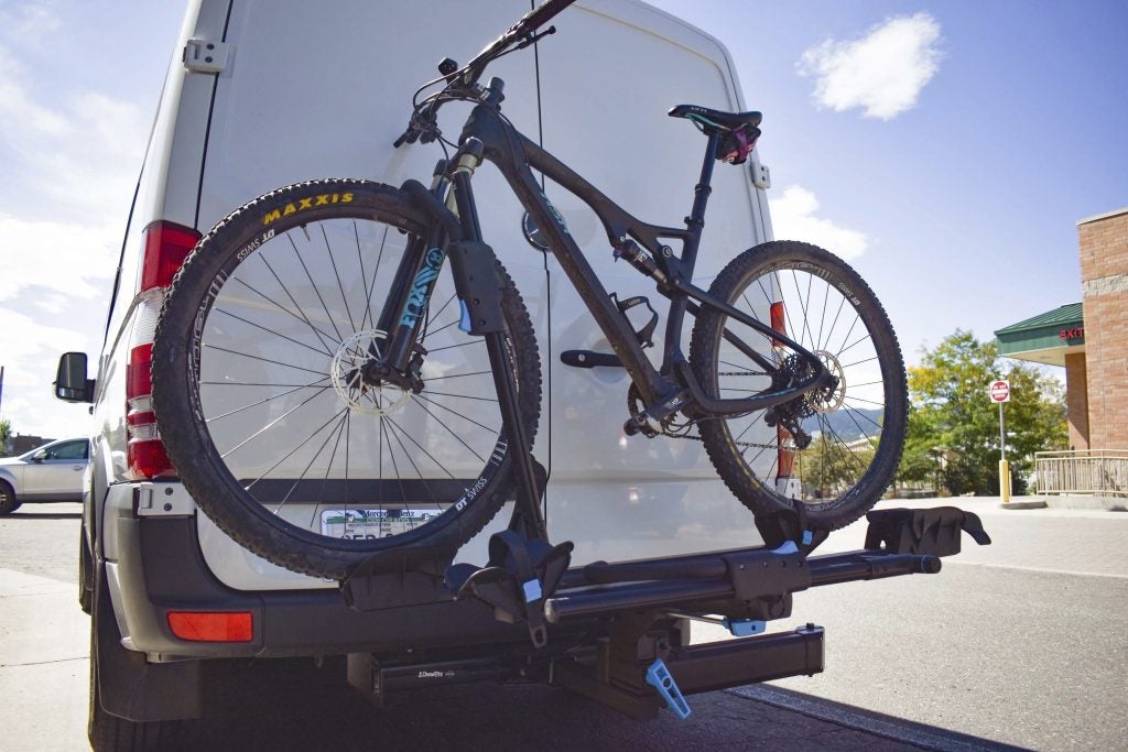 rocky mountain swing away bike rack