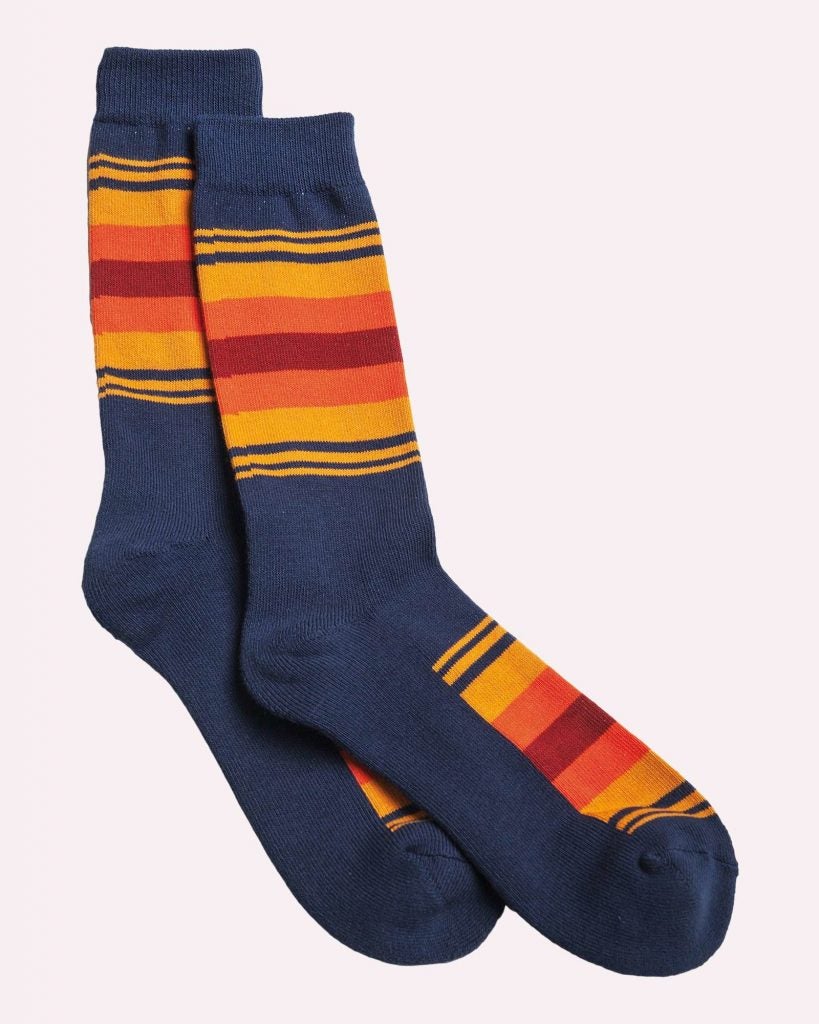 These Pendleton socks are inspired by Crater Lake in Oregon.