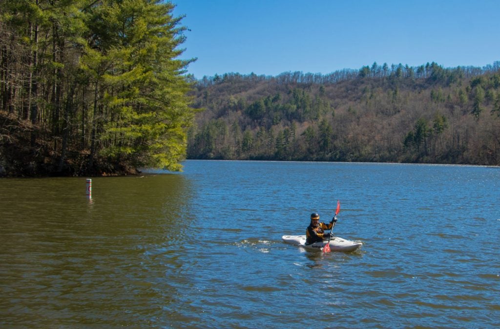 Don't just enjoy camping in the Blue Ridge Mountains, take a dip too!