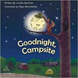 You might recognize this camping book as an adaptation of the classic Goodnight Moon.