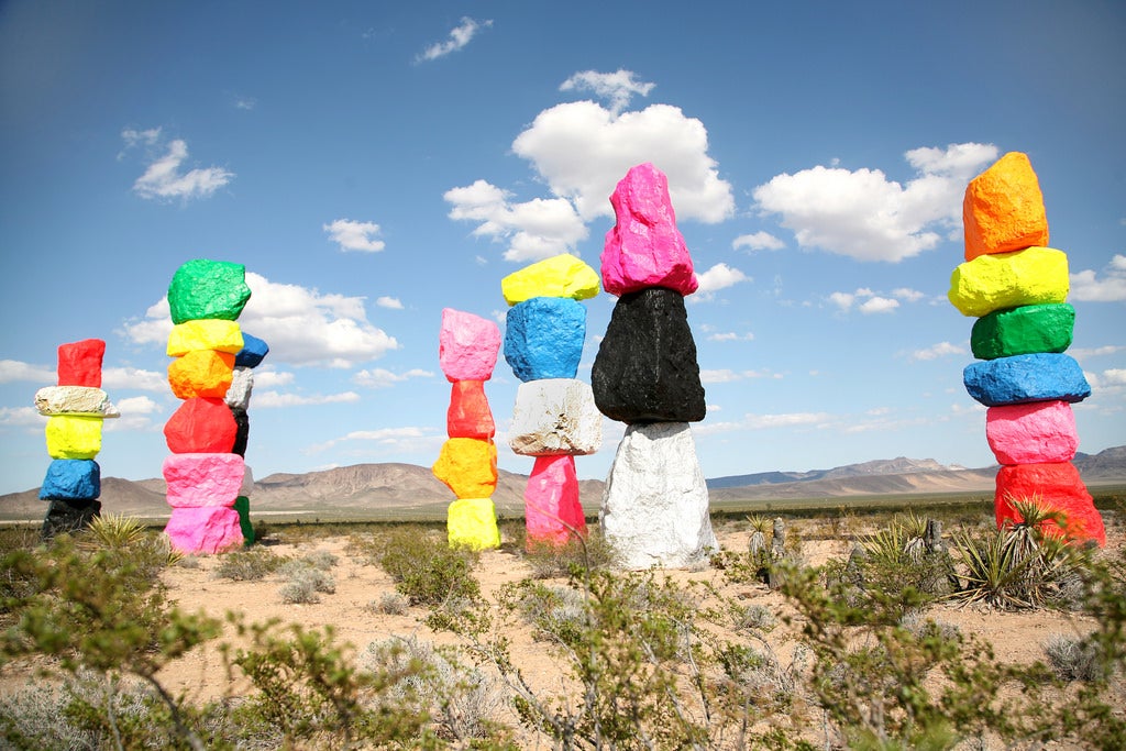 Where to camp when visiting Seven Magic Mountains? You have many options!