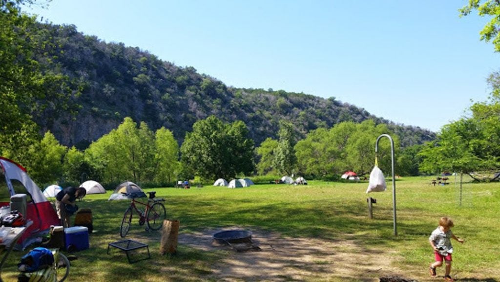 camping at Colorado Bend State Park