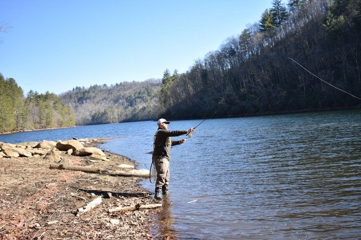 fly fishing casting