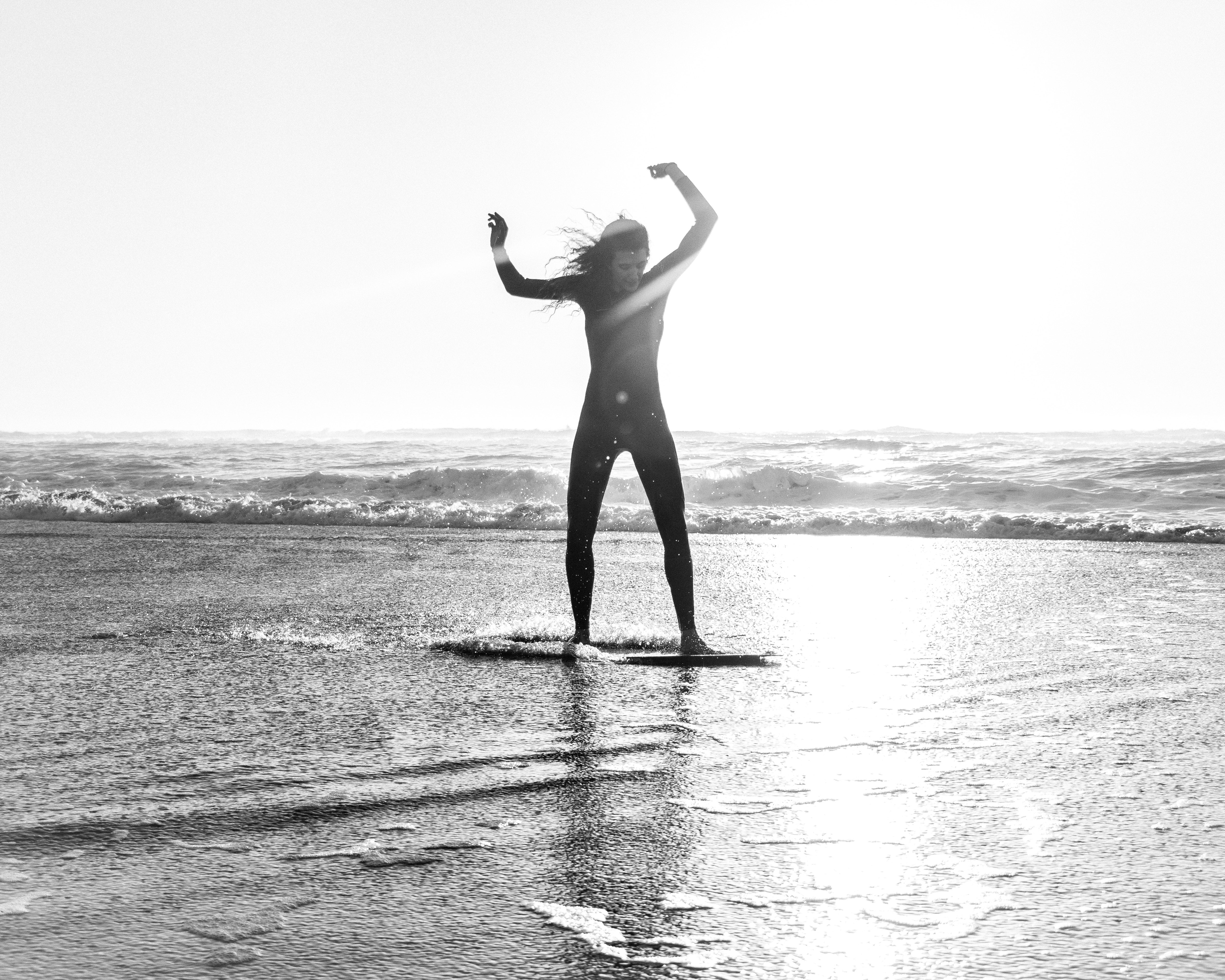 boogie board at la jolla