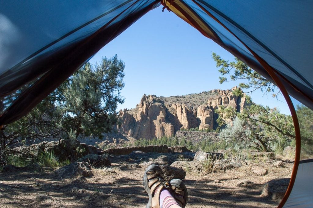 camping at smith rock state park