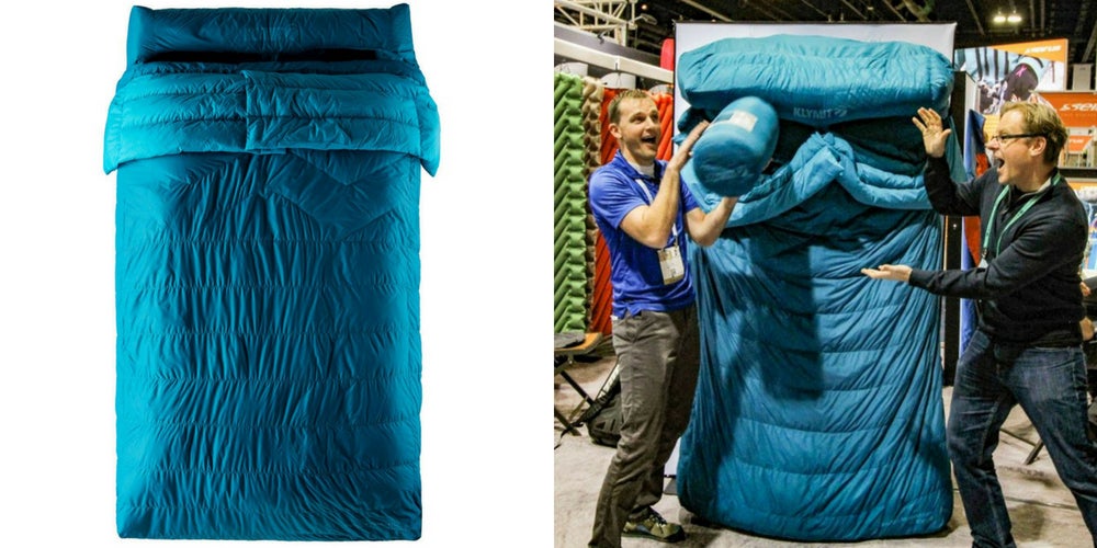 car camping gear list: double sleeping bag klymit