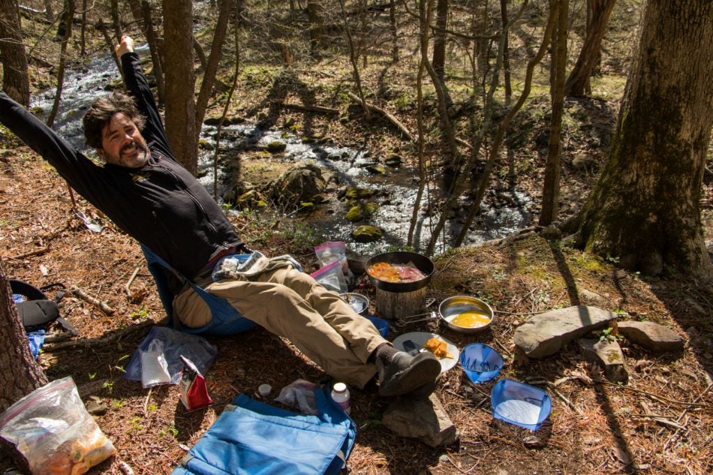 spring backpacking in Shenandoah national park