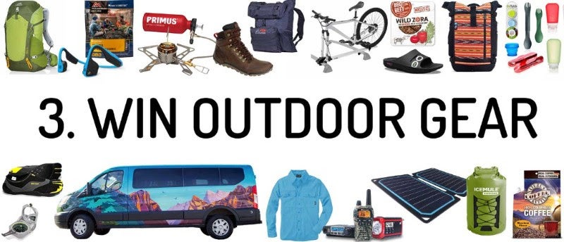 win outdoor gear prizes on the dyrt