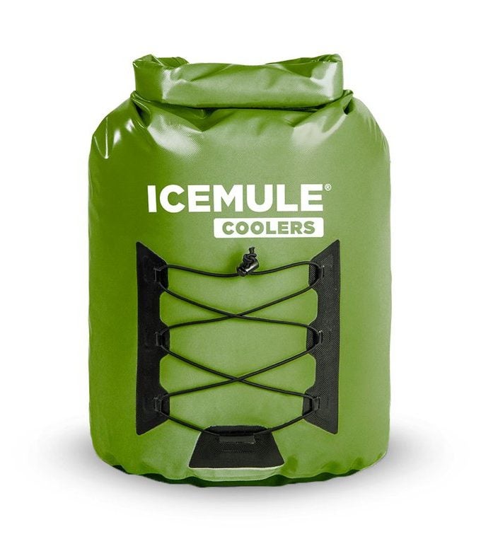 icemule green backpack cooler for kayak camping