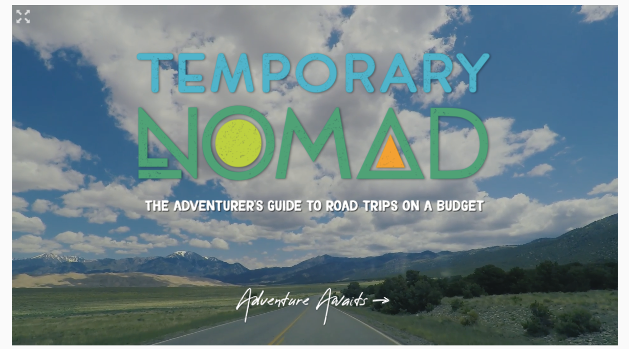 temporary nomad guide for budget camping