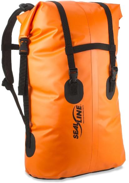 sealine orange dry pack for kayak camping