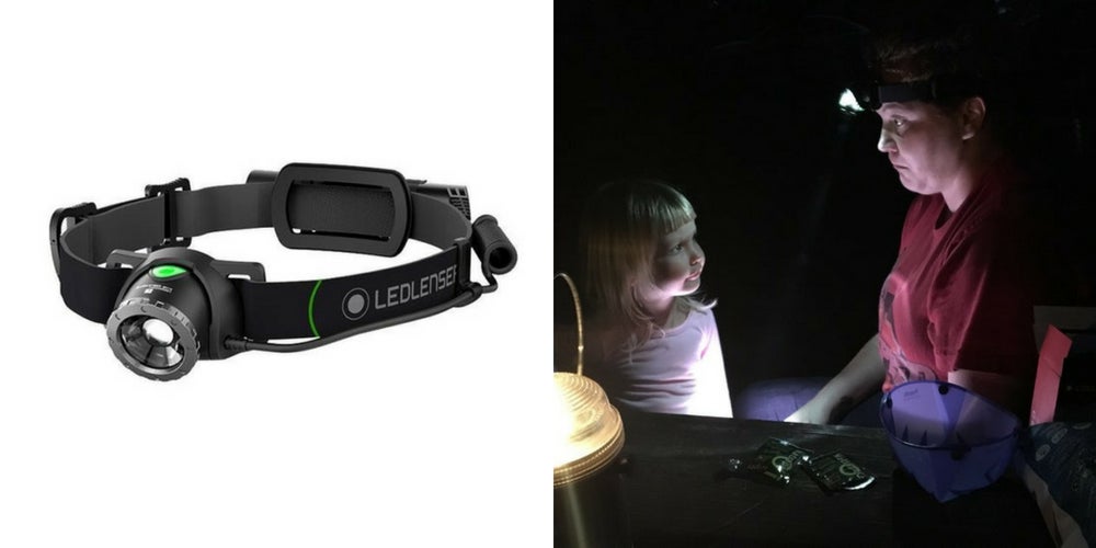 camping gear list: ledlenser headlamp