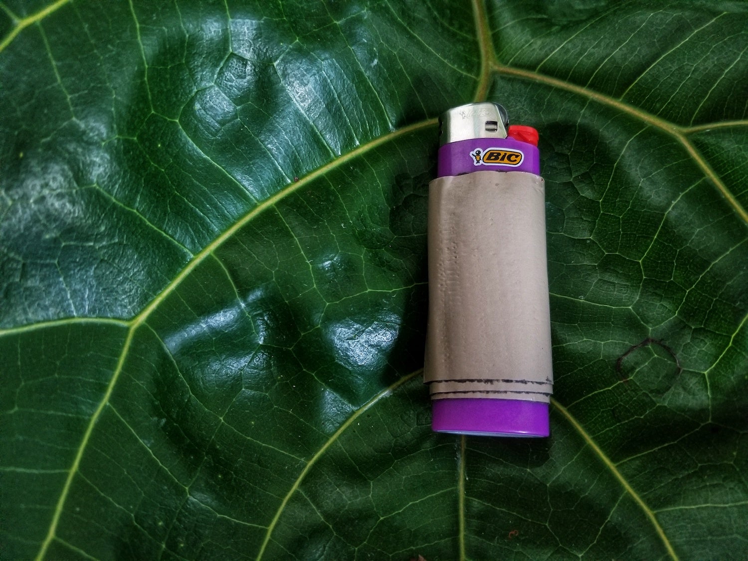 camping hacks for your lighter with duct tape