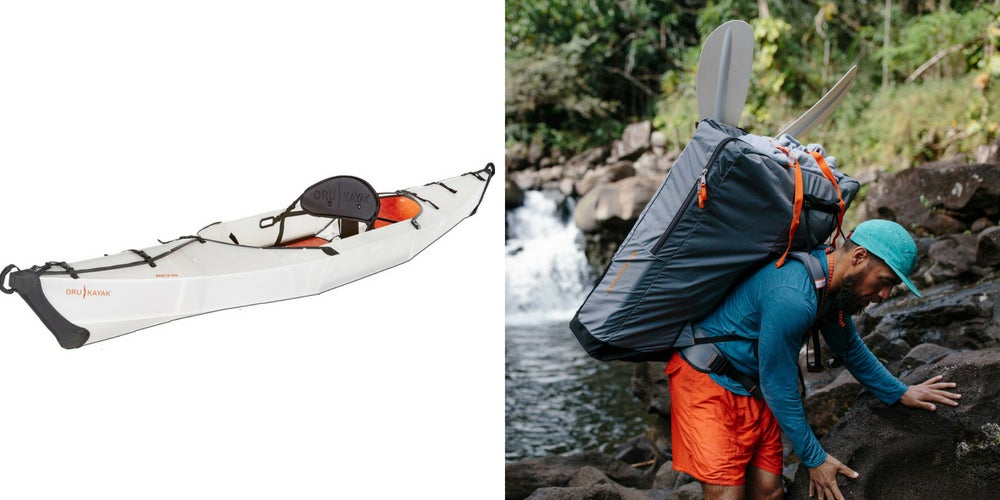 active camping gear list: compact kayak