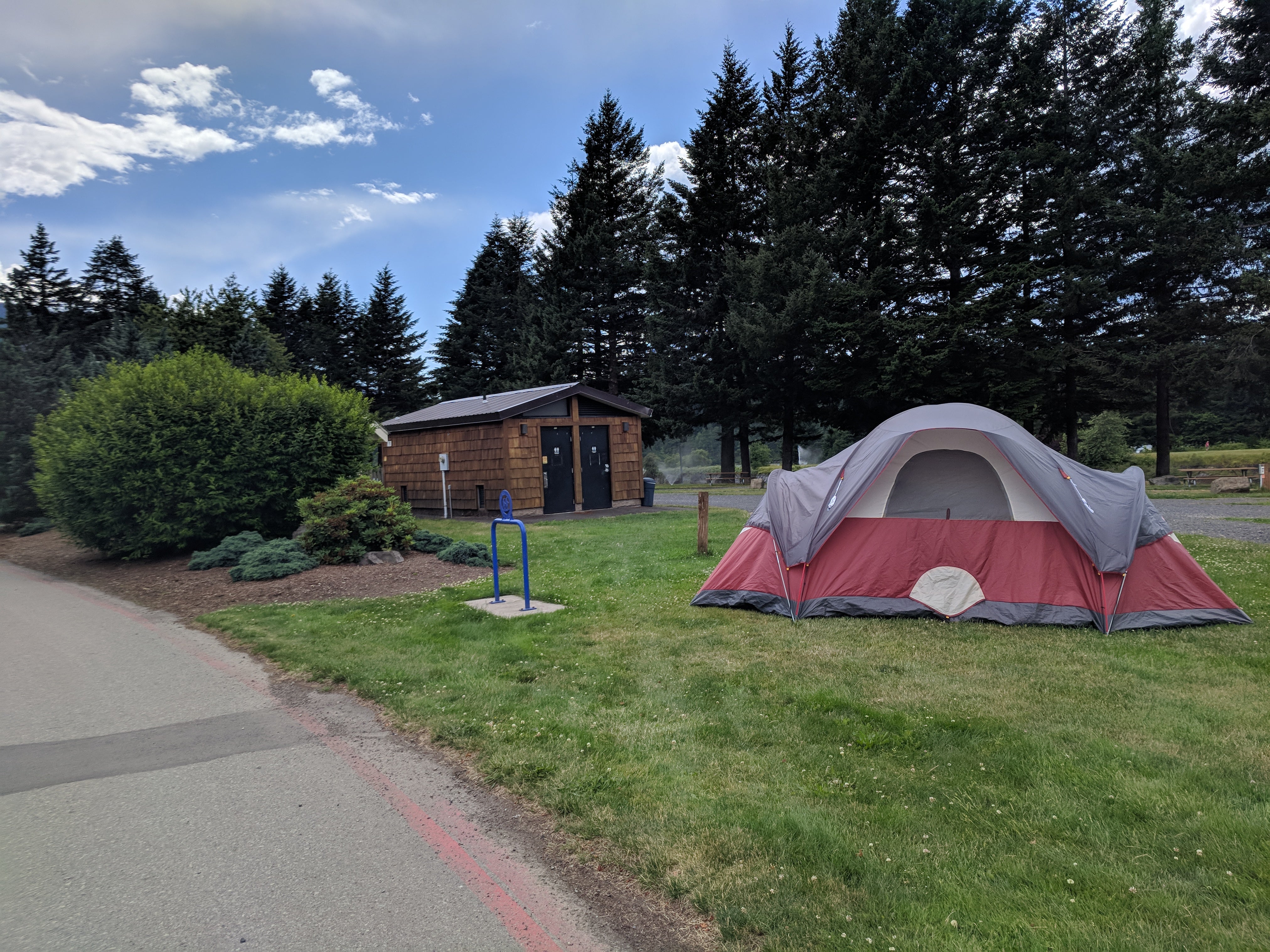 camping without a car in marine park