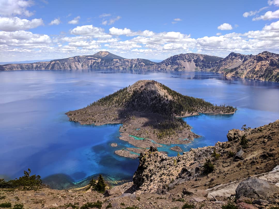 camping without a car in Crater Lake, Oregon