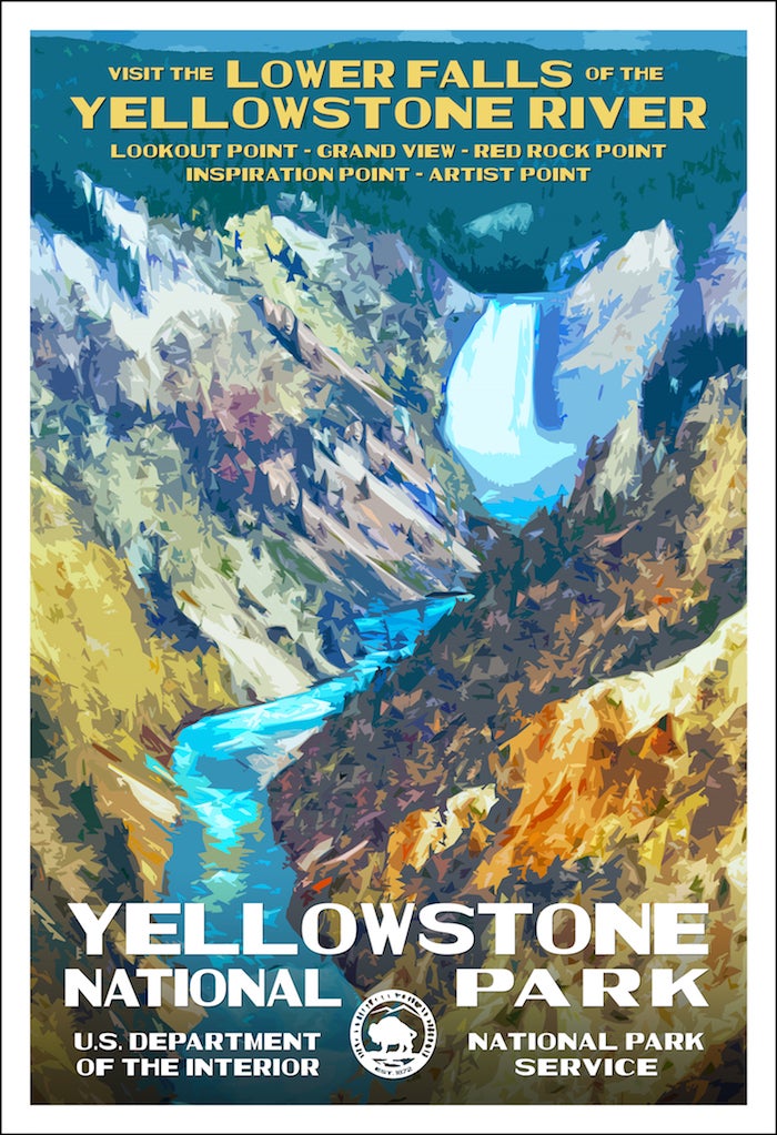 yellowstone national park posters