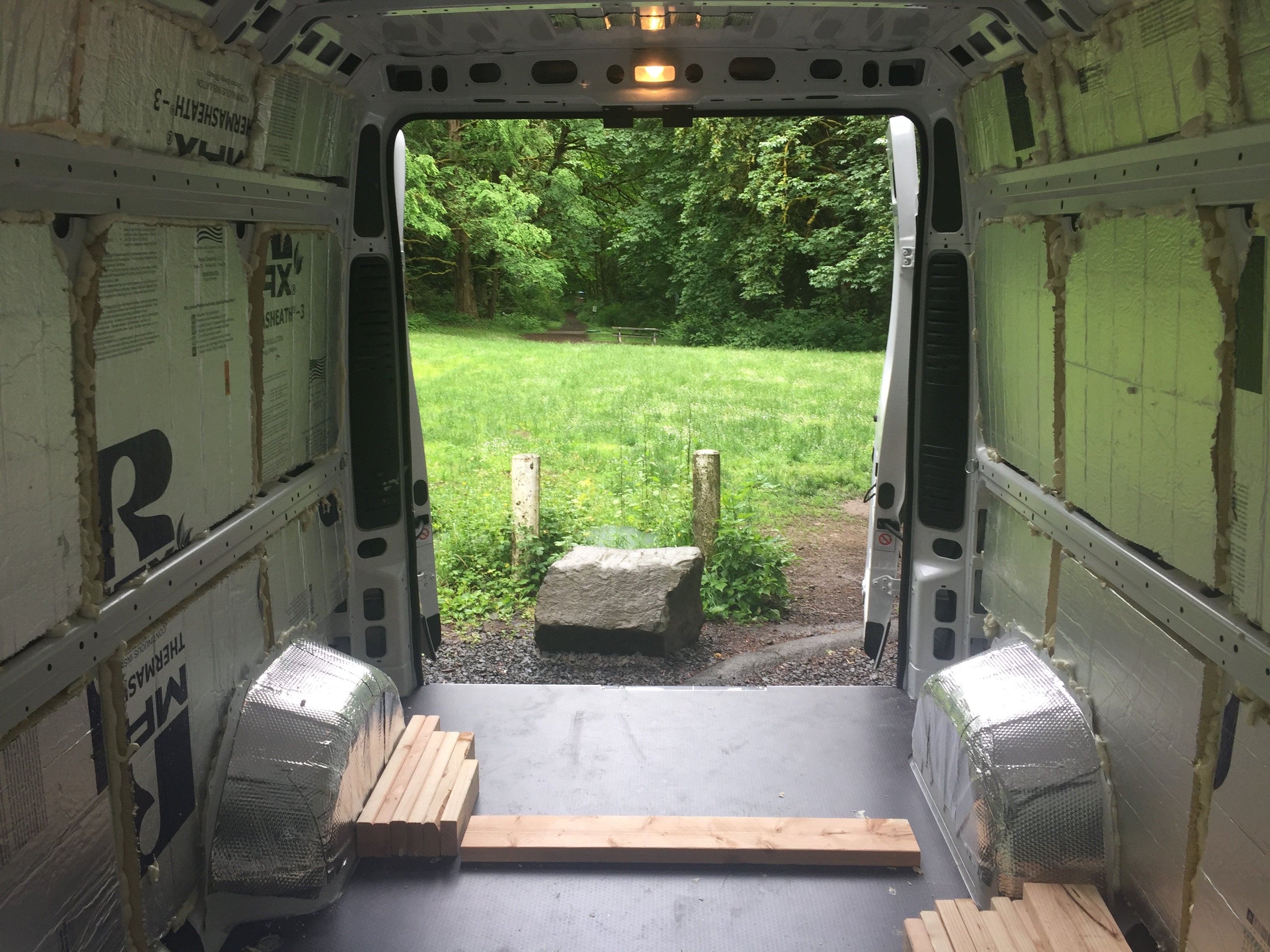 living in a van: before