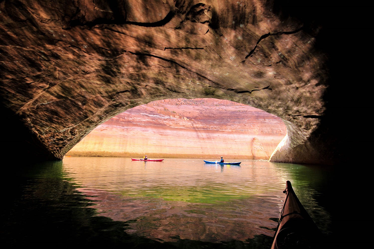 sea kayak camping on lake powell