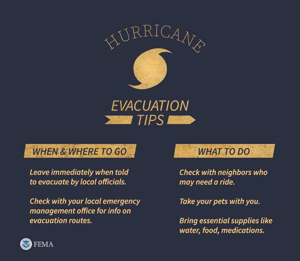 emergency preparedness hurricane evacuation tips from fema