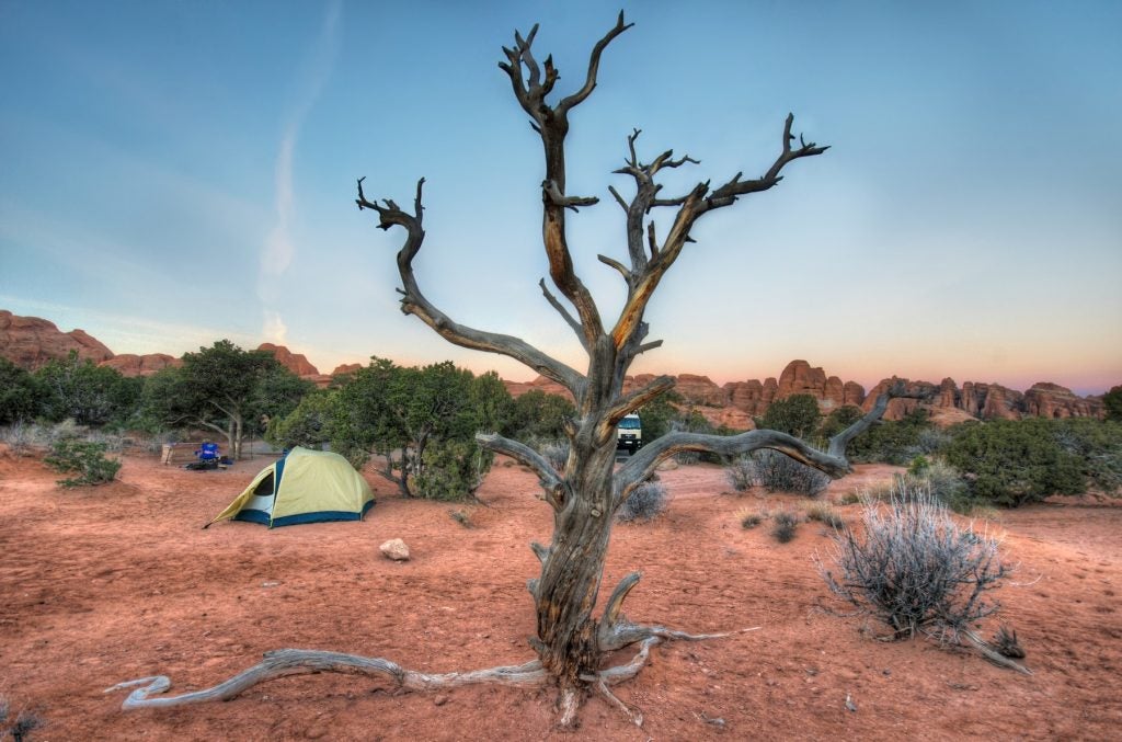 arches national park camping