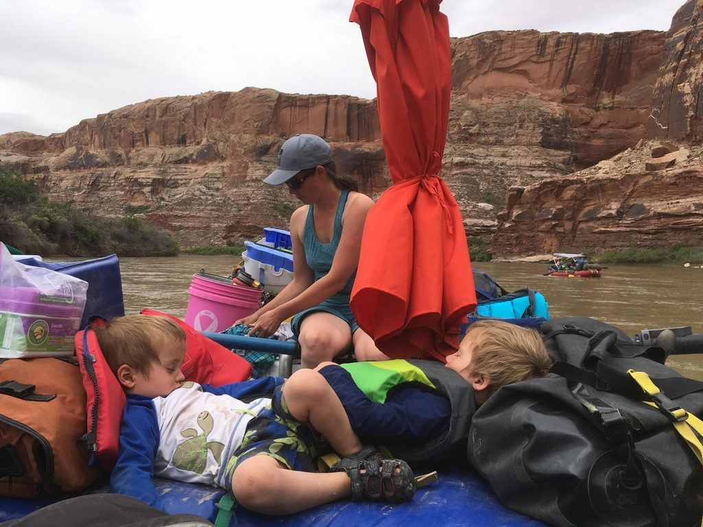 kids sleeping better at the campsite than at home