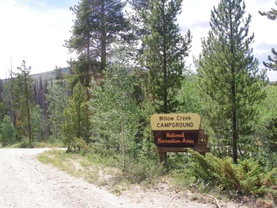 willow creek campground aspen groves