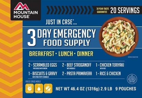 emergency preparedness kit mountain house emergency meals