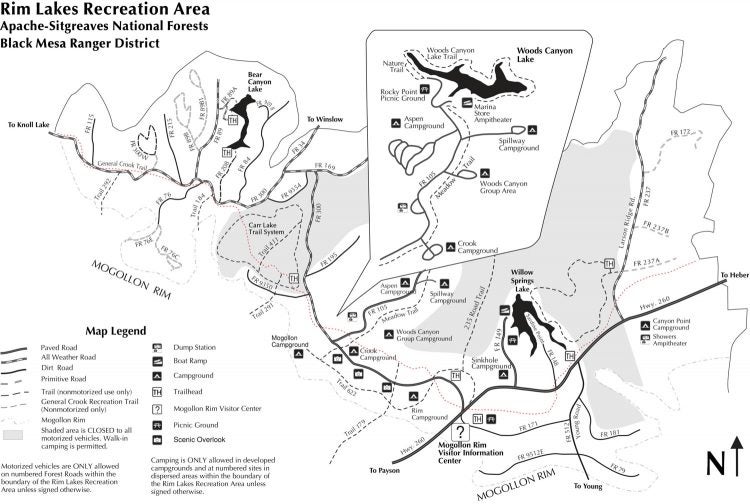 Woods Canyon Lake Offers Pacific NorthwestLike Camping in Arizona
