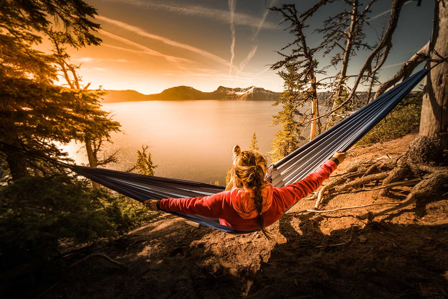 sunset views while southern oregon camping