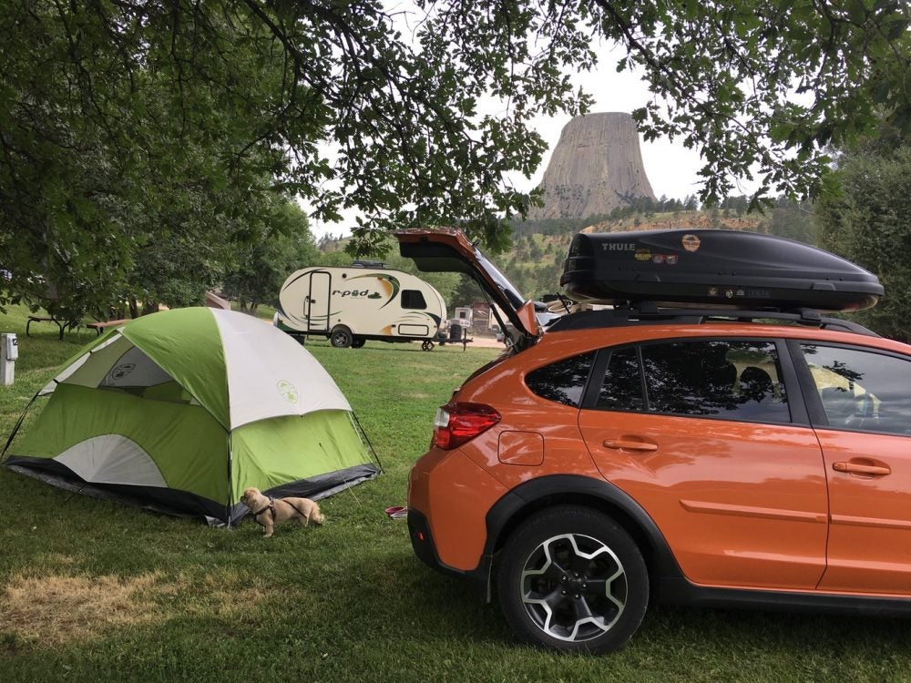 devils tower camping options