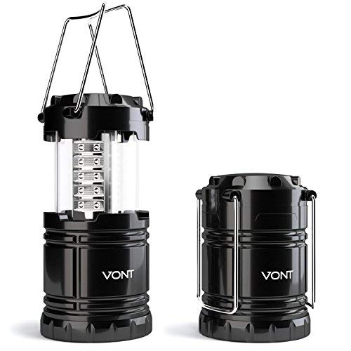 Vont 2 Pack LED Camping Lantern, Super Bright Portable Survival Lanterns,  Must Have During Hurricane, Emergency, Storms, Outages, Original  Collapsible