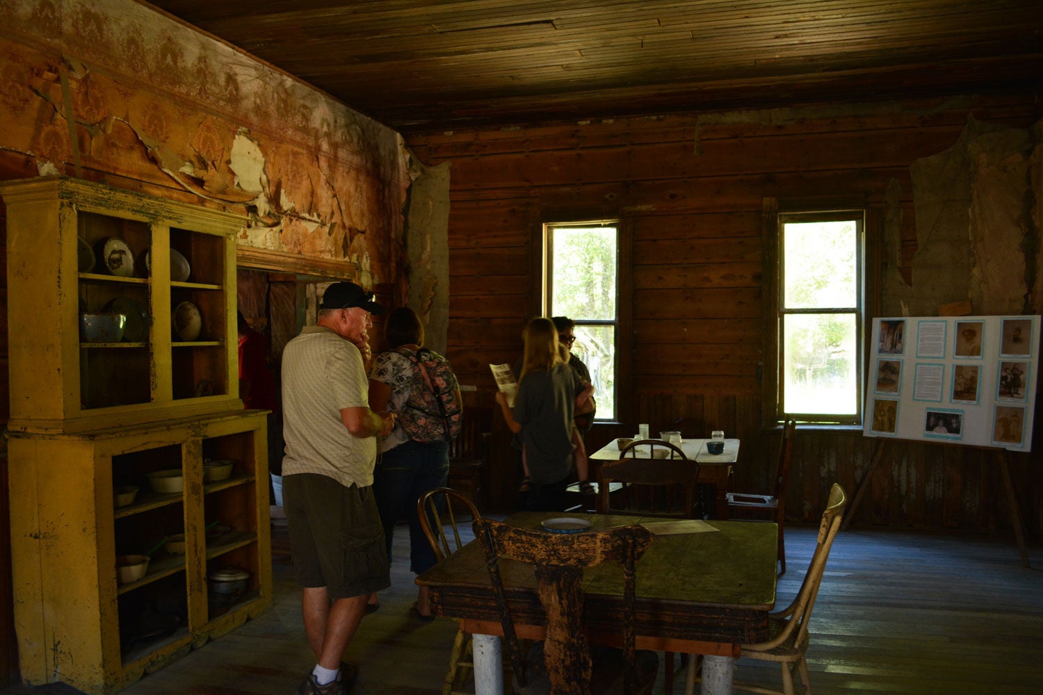 Inside abandoned building in Garnet Ghost Town, Montana