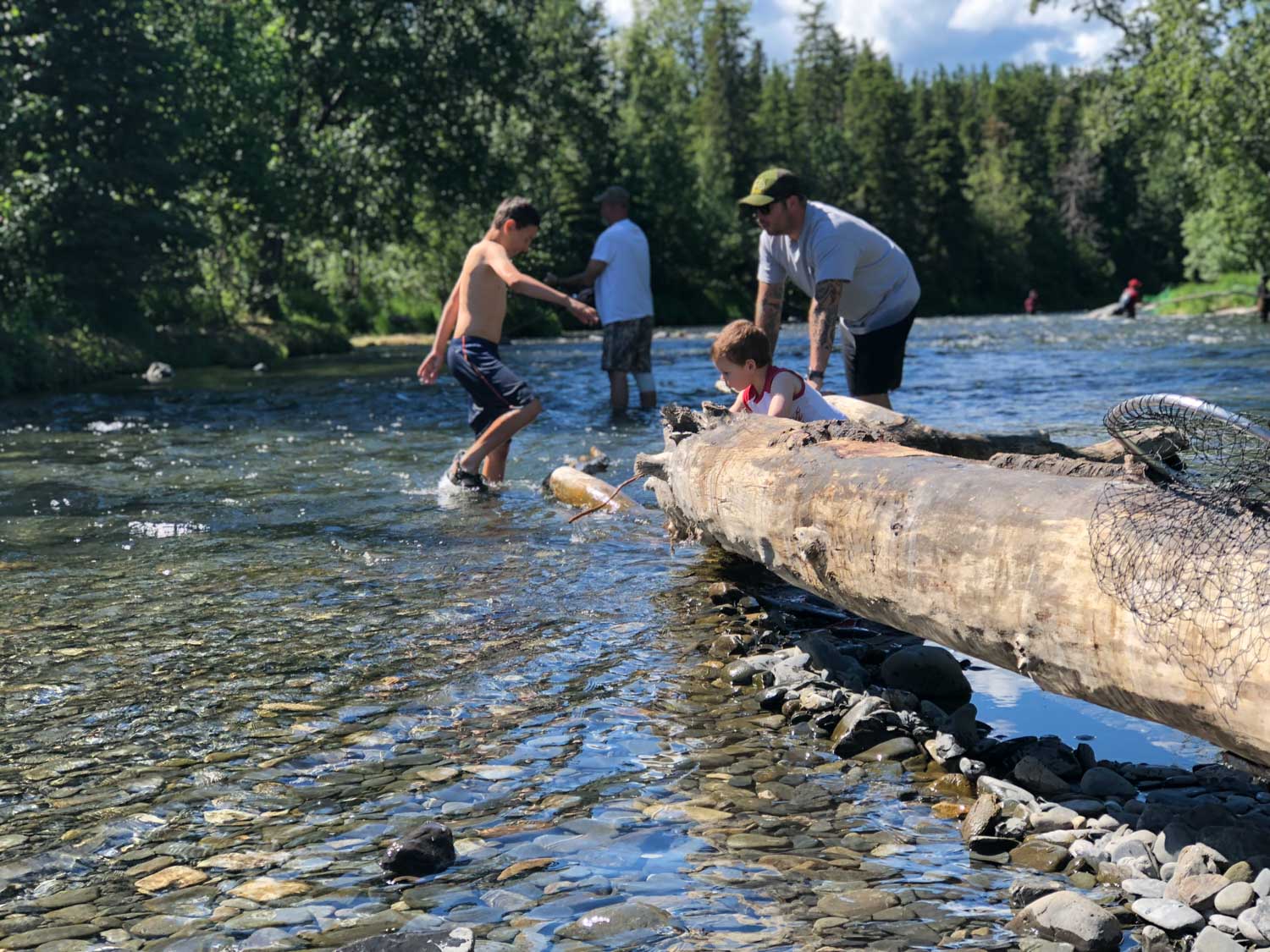 Russian River Camping 5 Reasons Why You Must Camp In The Kenai   Kids Playing In The Russian River Russian River Campground Alaska 