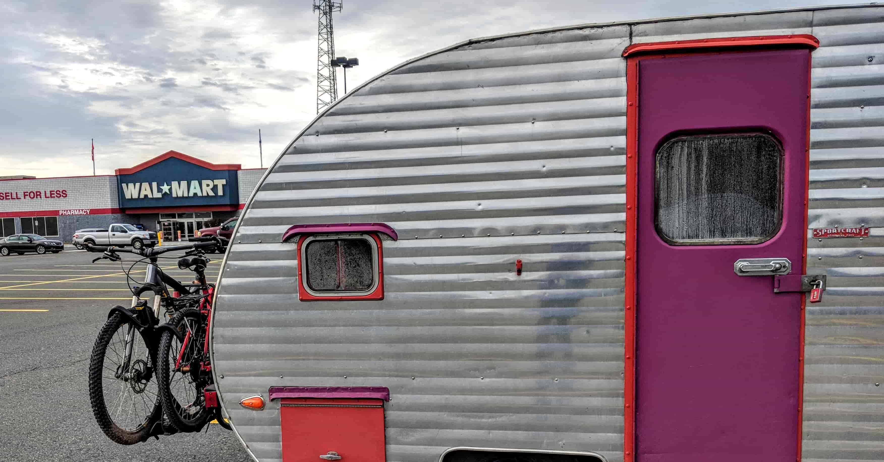 walmart rv parking in a lot overnight