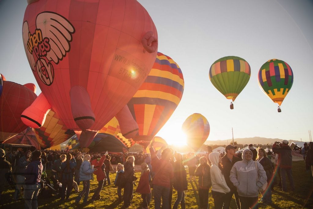 hot air balloon views at fall festivals in mississippi