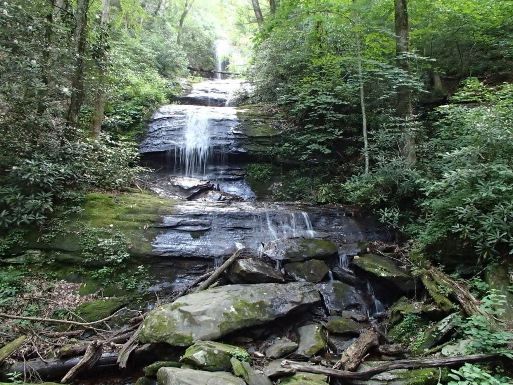 Chase Waterfalls at DeSoto Falls Primitive Campsites