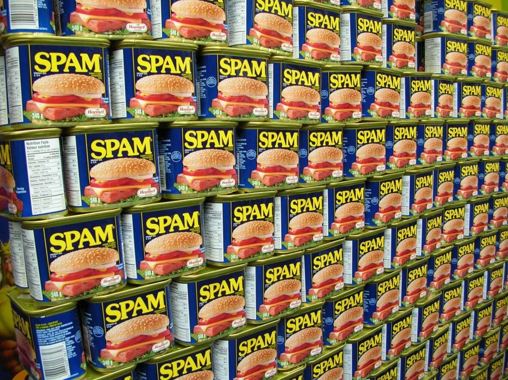 a wall of canned spam