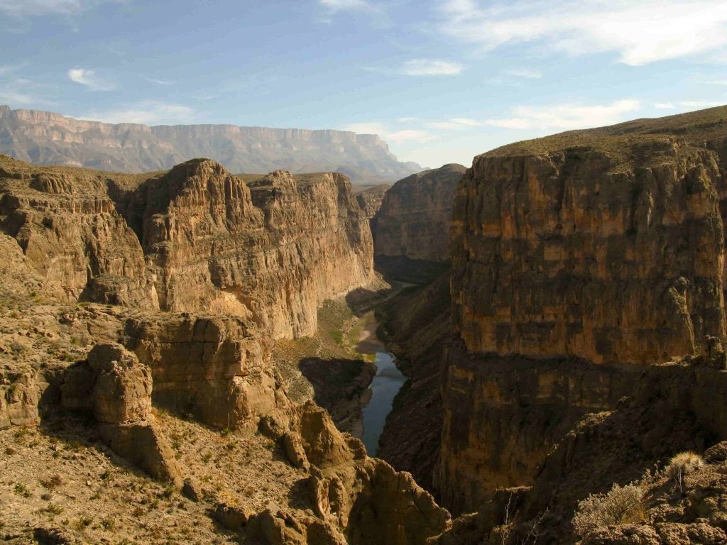 panoramic view of boquillas canyon where the death in big bend occured