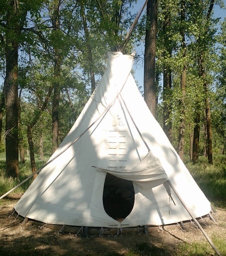 teepee at cross ranch state park
