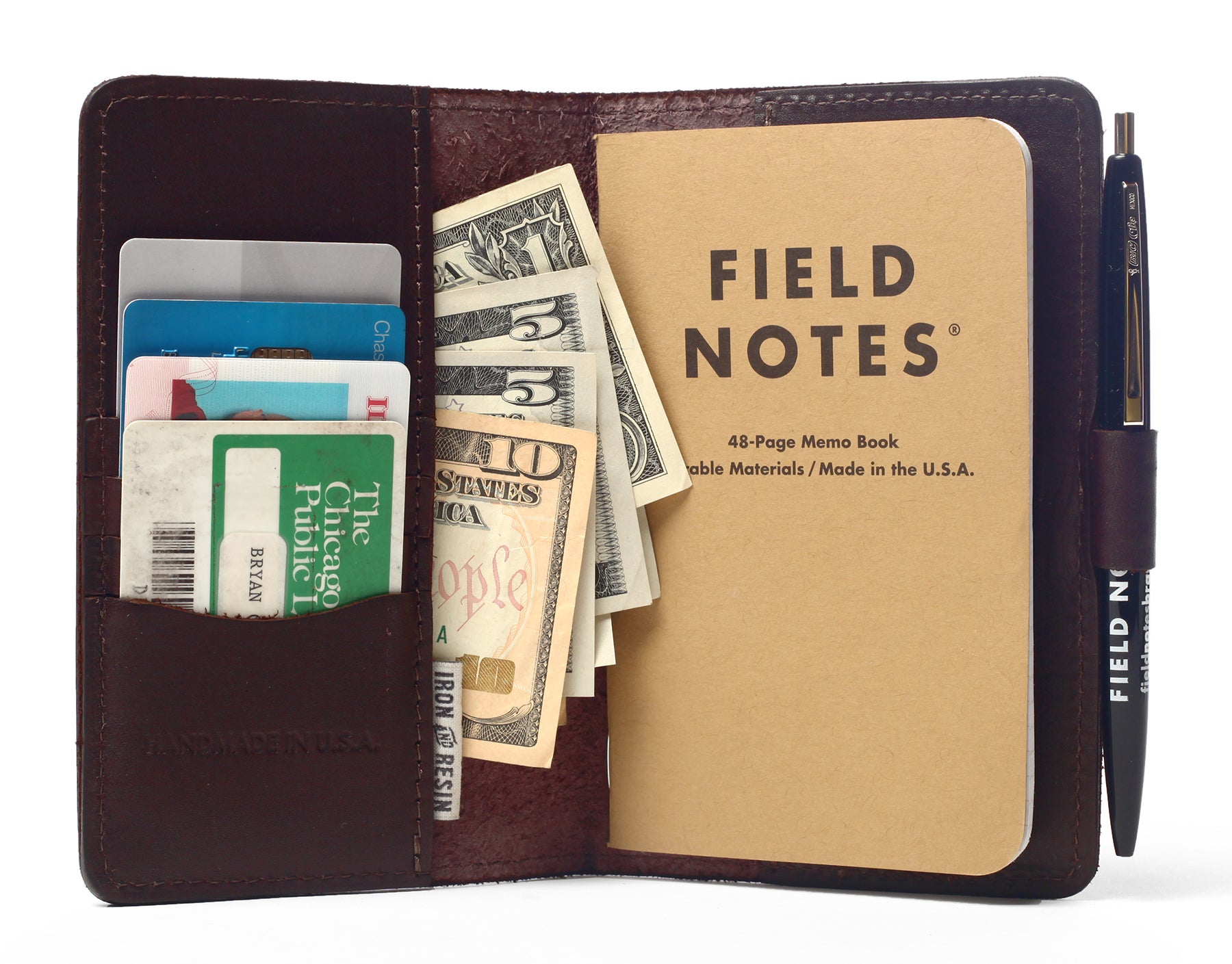 field notes camping journal with wallet features