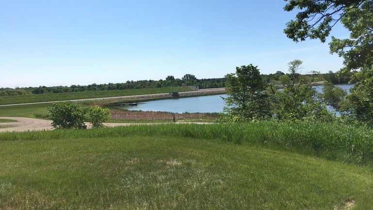 view of a lake at icelandic state park in north dakota