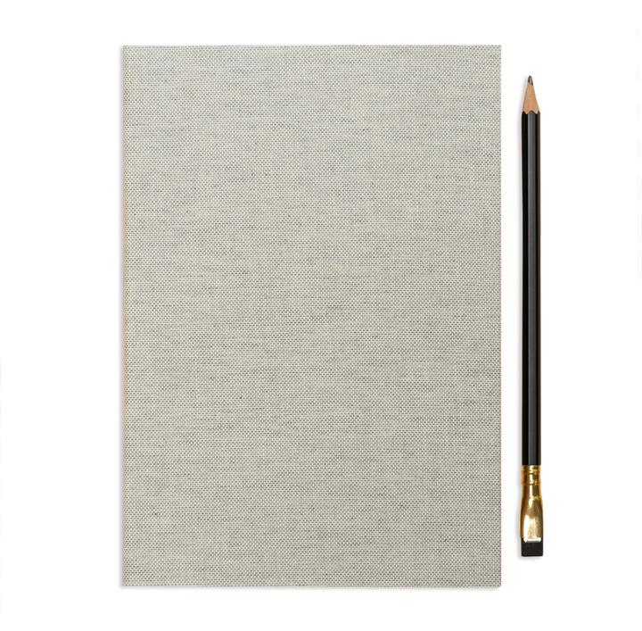 ointment co gray tweed camping journal with a black pencil