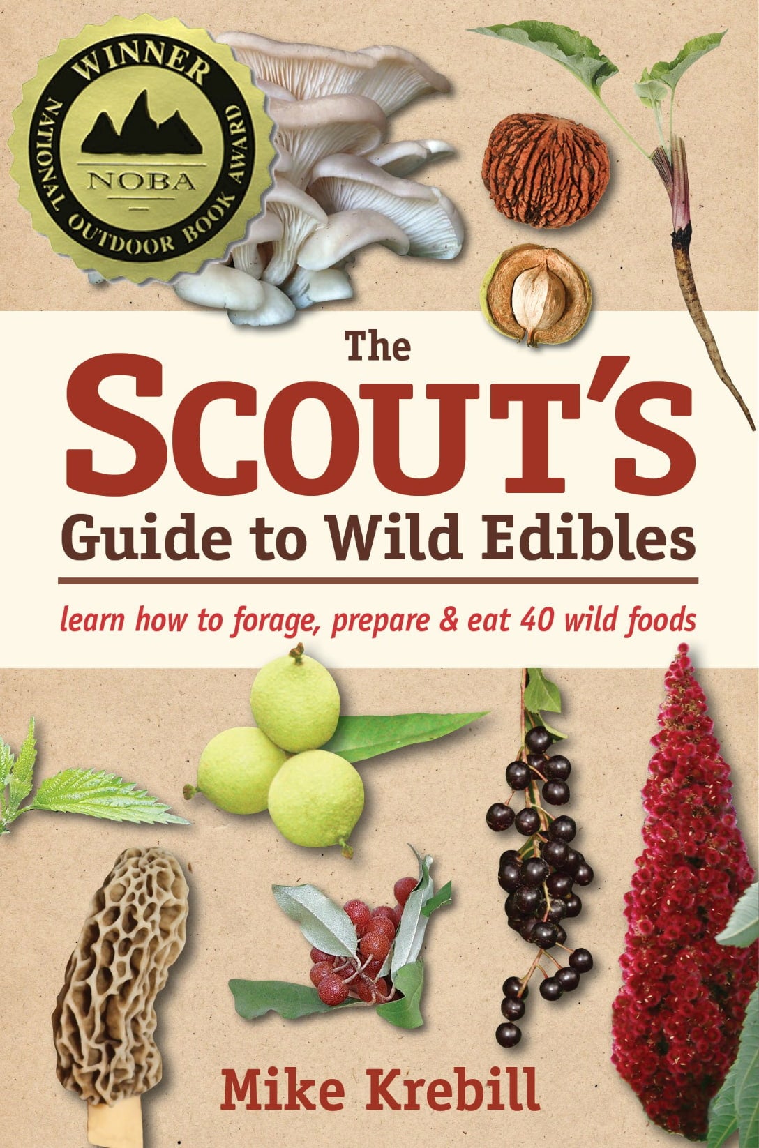 foraged food on the cover of a book