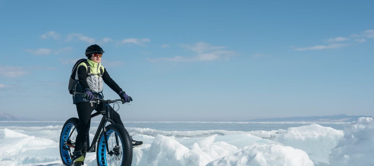 snow biking