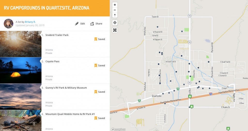 Quartzsite, AZ A Guide for RV Campers in the Mobile Living Mecca