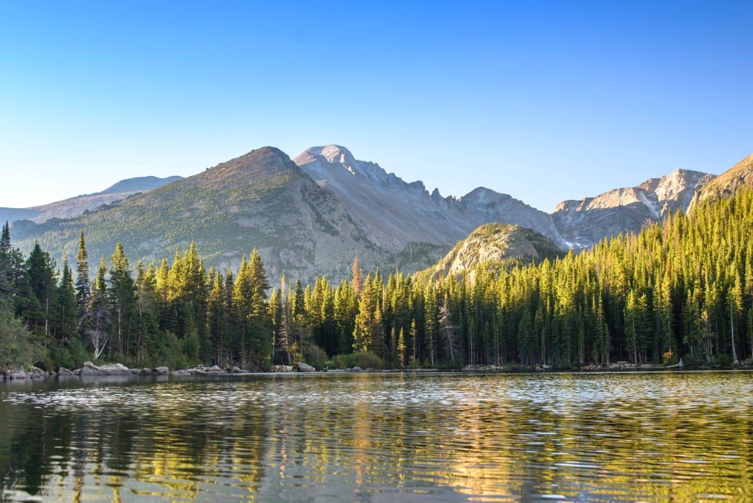 alpine bear lake in rocky mountain national park